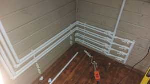 Монтаж газгольдера, котла Baxi и отопления в Красногорске